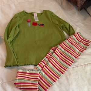 Gymboree cupcake set  with Striped Pants